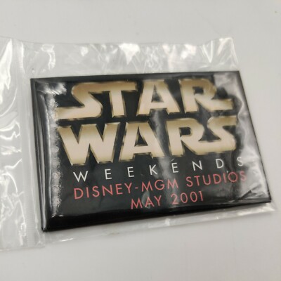 Retro STAR WARS WEEKENDS - DISNEY MGM STUDIOS MAY 2001 PROMO 3'' LAPEL PIN