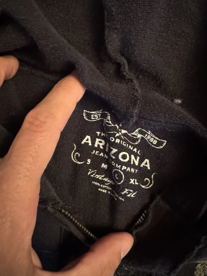 Sudadera con Capucha Arizona Vintage Fit Marca Y2K Like Affliction Estilo Cruz Grande Foto 4 de 4