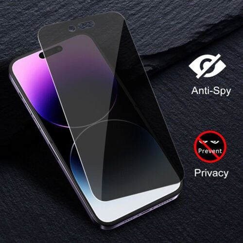 1-3PACK Privacy Anti-Spy For iPhone 14 13 12 Mini 11 Pro Max XR Screen Protector - Photo 12 sur 15