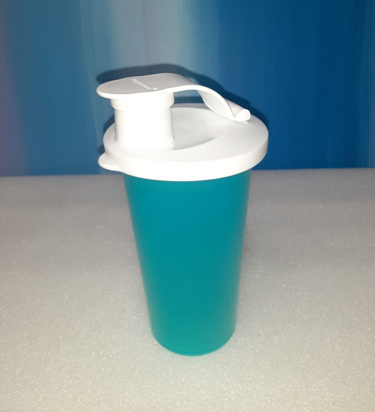 10 Oz Aqua Blue Tumbler W/hinged Flip