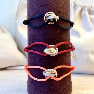 Authentic Trinity stone gold plated red string free size Everyday Bracelet no coloration