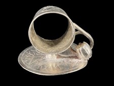 Antique Simpson Hall Miller & Co Quadruple Silver Plate 04 Napkin Ring Flower