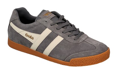 GOLA Schuh Harrier Suede CMA192 Ash Ecru Echtleder Herren Sneaker