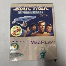 Vintage STAR TREK 25TH ANNIVERSARY PC Game MACPLAY 3.5 Floppy Disks
