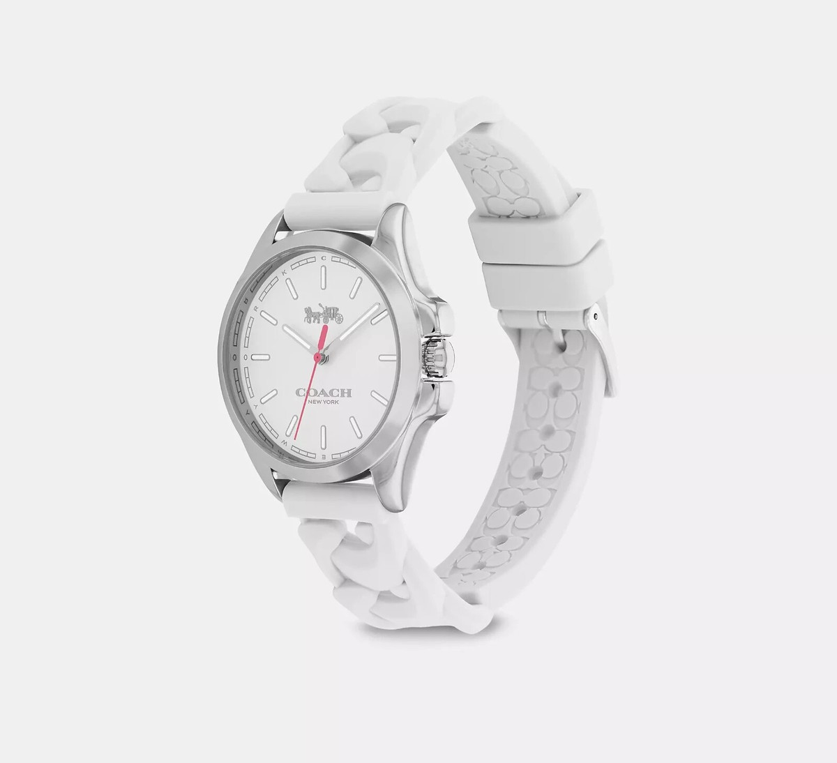 【COACH】Libby ウォッチ 34MM ホワイト COACH* LIBBY Watch White Band 34mm Quartz Movement 14503782