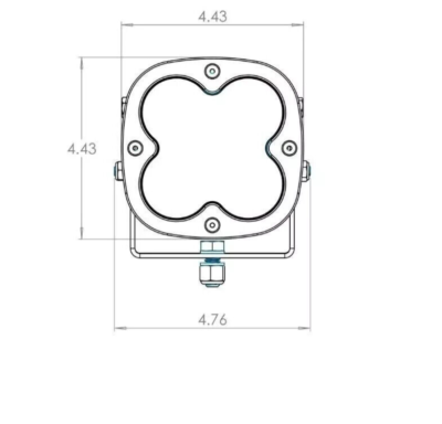 Baja Designs® Rock Guard Cover 4.43