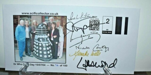 DR/DOCTOR WHO - CLASSIC DOCTOR WHO AUTOGRAPHED/SIGNED COMMERATIVE STAMP COVERS