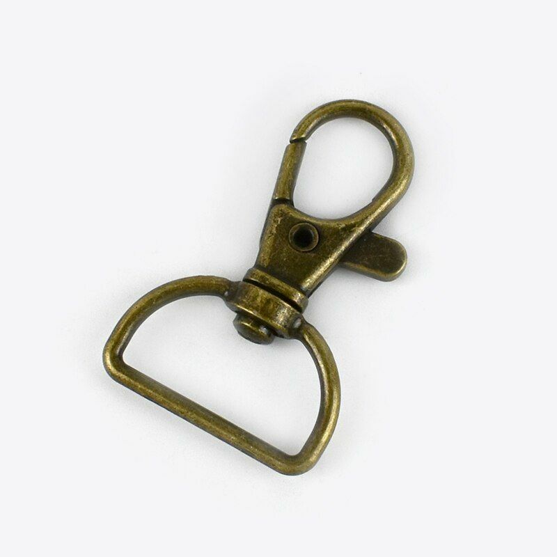 20 Pcs/lot Lobster Claw Shape Carabiner DIY Leatherworking Hardware