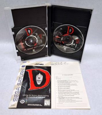 D - Sega Saturn - Complete w/ 2 Game Discs, Case, Cover, Manual ...