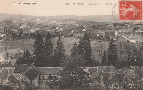 CPA 51 MESNIL SUR OGER FACADE EGLISE
