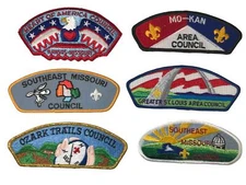 Lot of Missouri Councils 1/2 Dozen BSA CSPs Mint CSP (BHP1908)