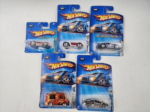 5 Hot Wheels Diecast Cars Lamborghini Tropicool Mustang Cobra Suzuki GSX 57Nomad - Picture 3 of 13
