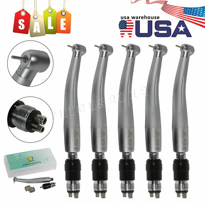 5 x NSK Style Dental High Speed Handpiece with 4Hole Quick Coupler Standard rw5