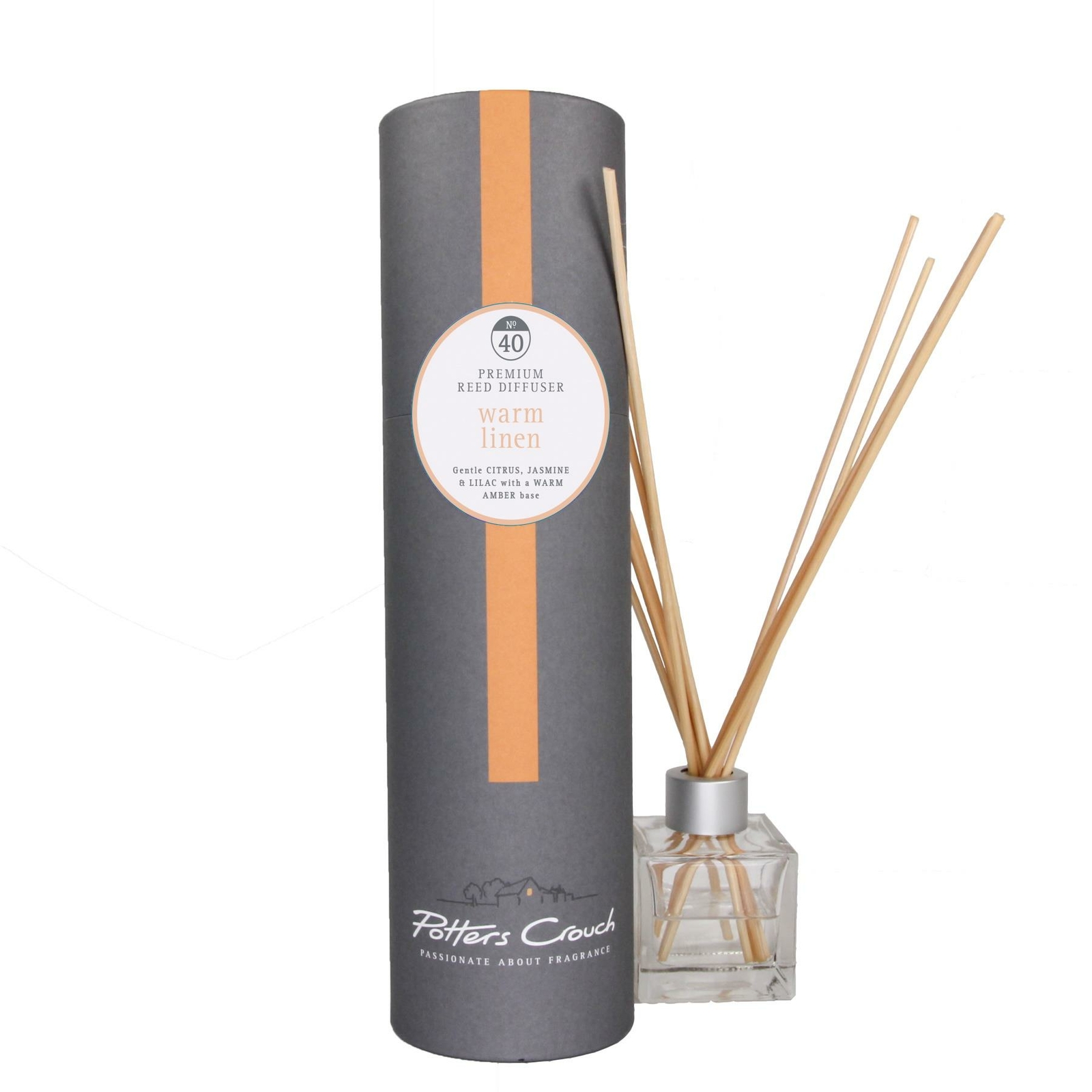 Potters Crouch Premium Home Fragrances Reed Diffuser - Warm Linen Scented