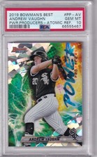 ANDREW VAUGHN - 2019 BOWMAN'S BEST - POWER PRODUCERS - ATOMIC REFRACTOR - PSA 10