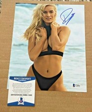 PAIGE SPIRANAC SIGNED SEXY 8X10 LPGA PHOTO BECKETT CERTIFIED #3