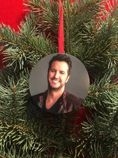LUKE BRYAN Christmas Tree Ornament Ugly Holiday Party Stocking Stuffer Country 