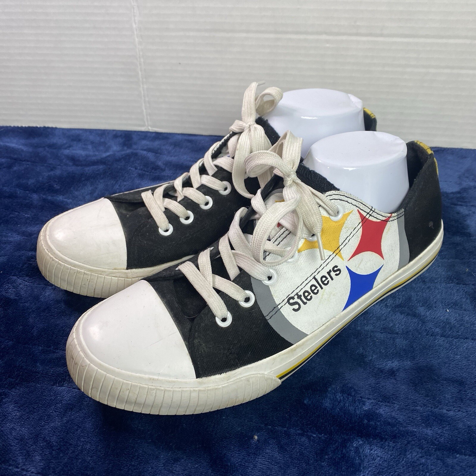 SAOLA PITTSBURGH STEELERS FOCO Sneakers Uomo Taglia 9 Tela Stringate Basse Calcio