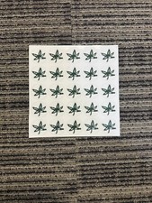 Ohio State Buckeye Leafs Full Size Football Helmet Decals Full Sheet
