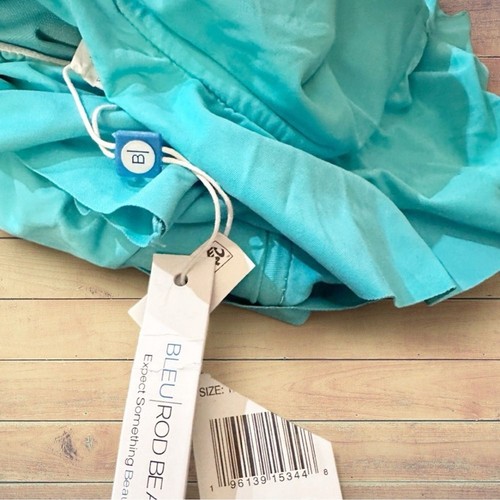 Bleu Rod Beattie Kore gekräuselte Rüsche Bandeau mit geformten Tassen und abnehmbarem Riemen - Bild 6 von 9