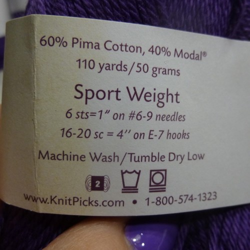 Knit Picks - Shine Sport - Iris - Sport Weight - Lot of 12 - Color J393 Iris - Picture 6 of 7