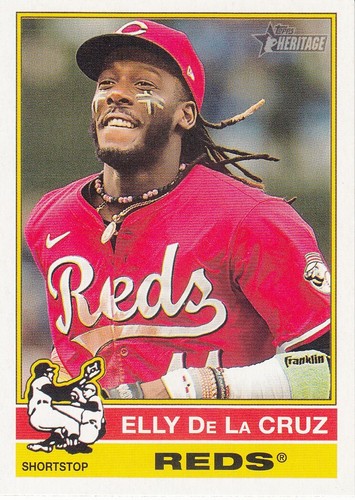2025 Topps Heritage - Elly De La Cruz #263-Reds - 第 1/2 張圖片
