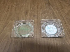 Vintage Ashtrays Lot Of Hotel motel  Advertising Glass Mid-Century Modern 