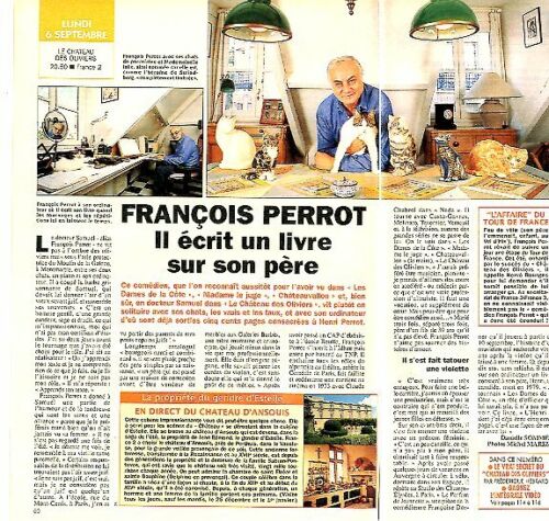 Coupure de presse Clipping 1993 François Perrot  (1page1/2) - Bild 1 von 1