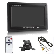 7'' TFT LCD Color 2 Video Input 1024x600 DVD VCR Car Rear View Headrest Monitor