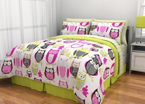Twin Comforter Set Kids Bedding S 6 Pc Bed In A Bag Owls Image Is Loading Twin Comforter Set Kids Bedding S 6