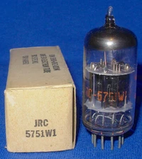 NOS NIB RCA JRC 5751 W1 Black Plate Twin Triode Vacuum Tube