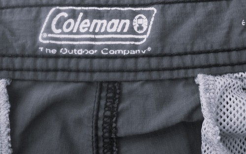 Coleman Outdoors Men's XXL 44/46 Grey Nylon Cargo Shorts 8-Pocket Camping Hiking - 第 2/9 張圖片
