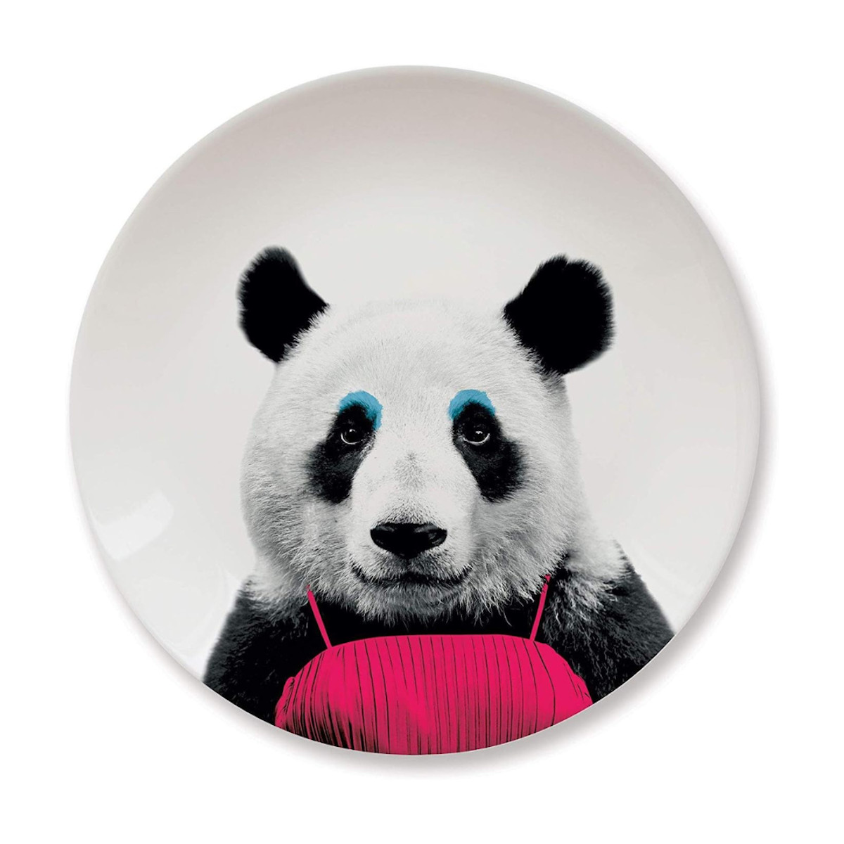 Mustard Novelty Panda Design Party Animal Plate Unique New Home Gift idea