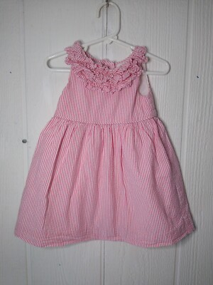 ralph lauren cotton seersucker dress Polo Ralph Lauren Girls' 7-16 Striped Club Collar Seersucker Dress