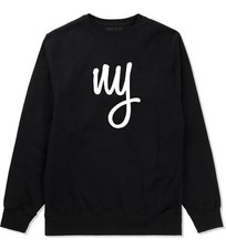 Kings Of NY New York City Script Logo NYC Crewneck Sweatshirt