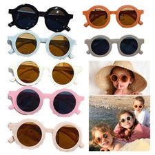 Kids Sunglasses Matte Black for 3-11 years old Toddler UV 400 Boys Girls Beach