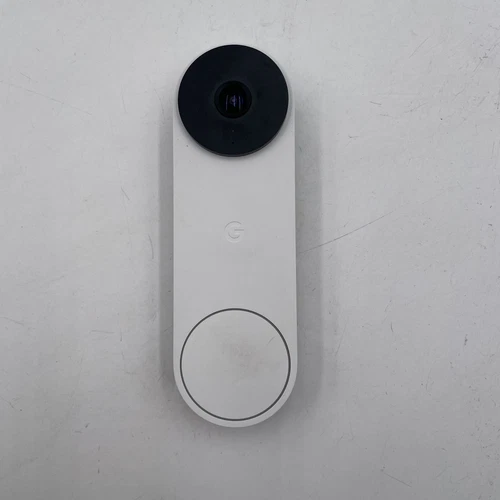Google Nest Doorbell (Wired, 2nd Gen) Wired Video Doorbell Security Camera, Snow