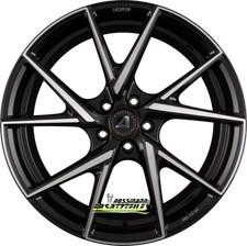 4x Alutec ADX.01 diamant-schwarz frontpoliert 8.5x19 ET40 - LK5/112 ML70.1 Felge