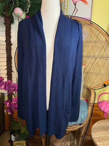 Lilly Pulitzer NWT Adaira Cardigan True Navy $128 Size M - Picture 2 of 10