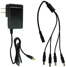 DC 12V 3A AC Power Supply Adapter 3000mA for CCTV Camera with 4 port pigtail