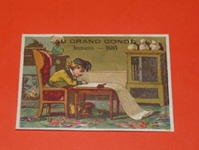 CHROMO 1890-1910 AU GRAND CONDE DIJON DECES MORT TESTAMENT