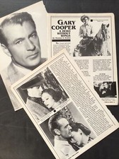 Gary Cooper Clippings Article A Hero Without Wings
