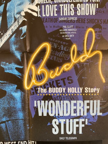 Buddy The Palace Theatre Manchester Large Poster 1993 - GC - Picture 4 of 5