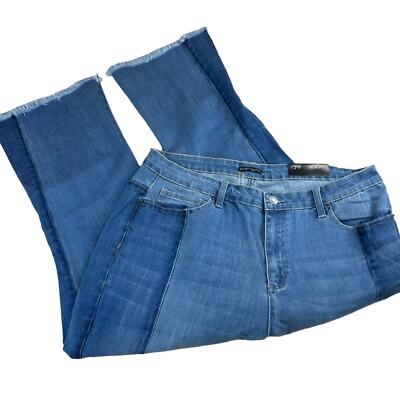 NEW Elliot & Vine Paneled Bootcut Jeans - TWO TONE JEANS