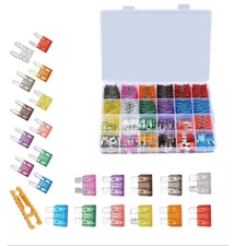 250Pcs Blade Fuses Assortment Kit Standard Mini Size For Car RV Truck Motorcycle