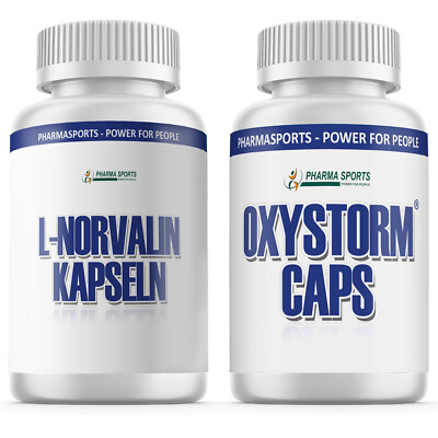 Oxystorm und Norvalin rein 240 Kapseln - Bodybuilding -  Pump Booster