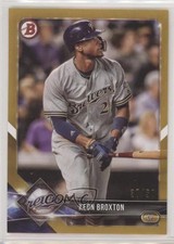 2018 Bowman Gold 37/50 Keon Broxton #7 nd3