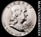 1963 Franklin Half Dollar- Silver- Choice Gem Brilliant Unc- Luster #J9140