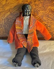 Rare Antique Black China Head Dollhouse Doll - Man by A.W. Fr. Kister 7.5  1800s