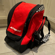 Atomic Ski Boot Bag Zip Closure Carry Handle Shoulder Strap Red Black White